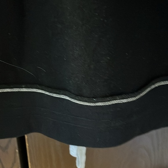 Kenzie black sleeved, checkered front, hooded sweatshirt. Size Large. - Picture 7 of 14